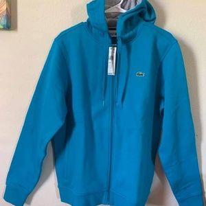 Lacoste Men's Sport Fleece Zip Up Hooded